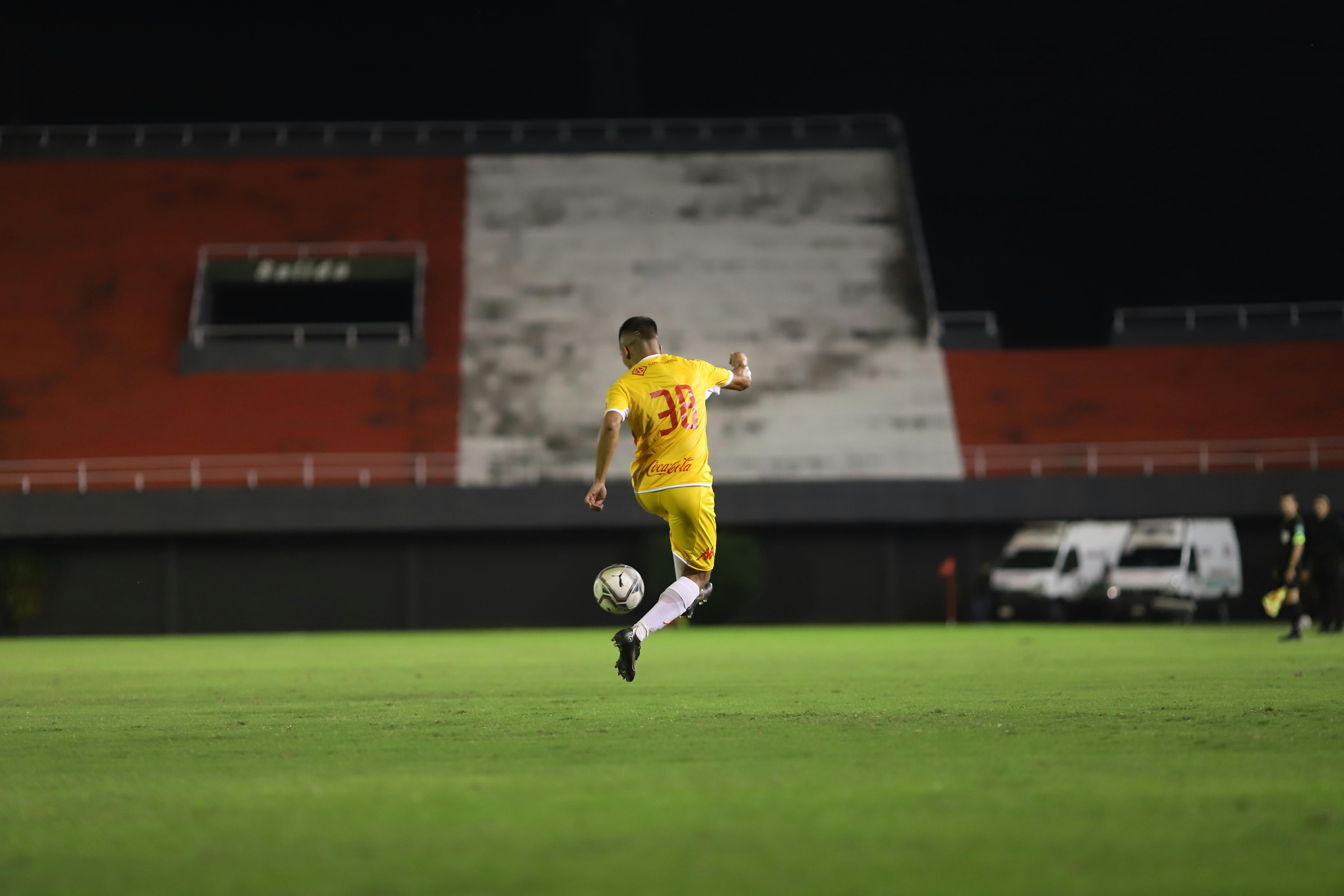 Football player on field